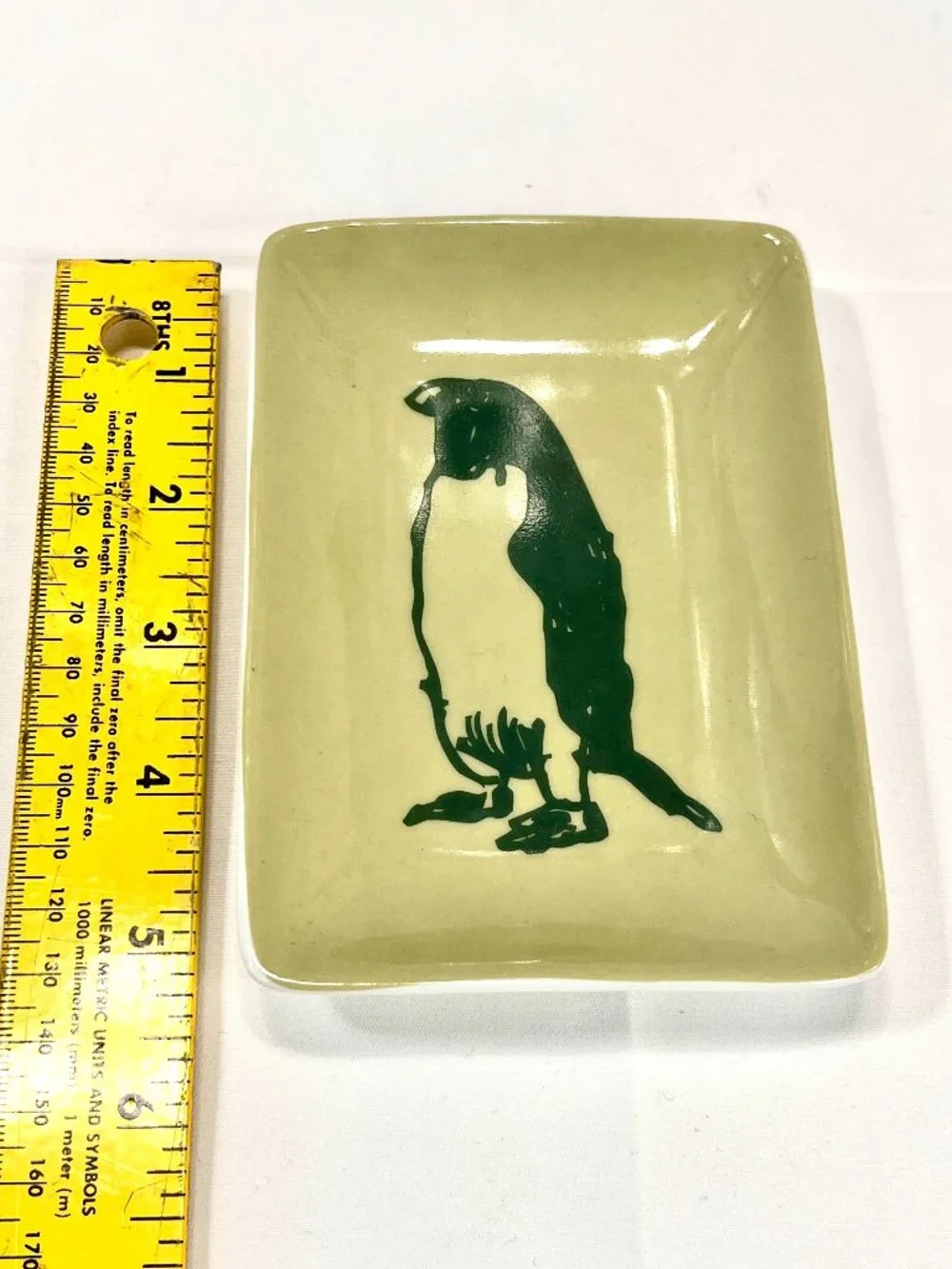 Jason Polan + West Elm Canape Plate Dapper Penguin Rectangular Trinket Dish